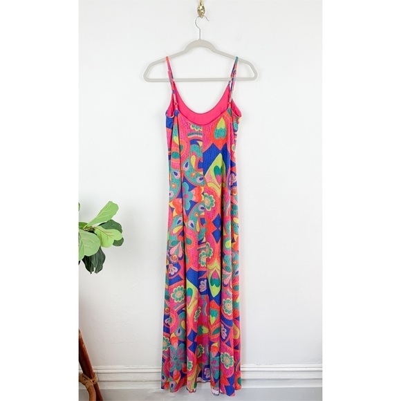 Judith March South Palm Oasis Maxi Dress Sz M - Picture 3 of 7